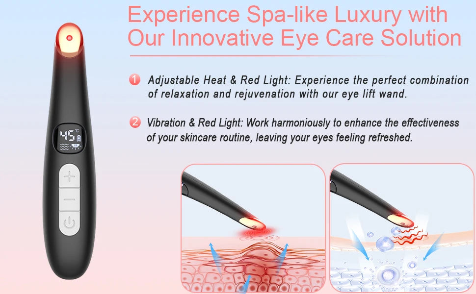 3-in-1 Heated Eye & Face Rejuvenation Wand - 9