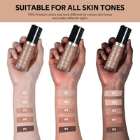 5-Color Waterproof Sculpting Concealer for Flawless Coverage