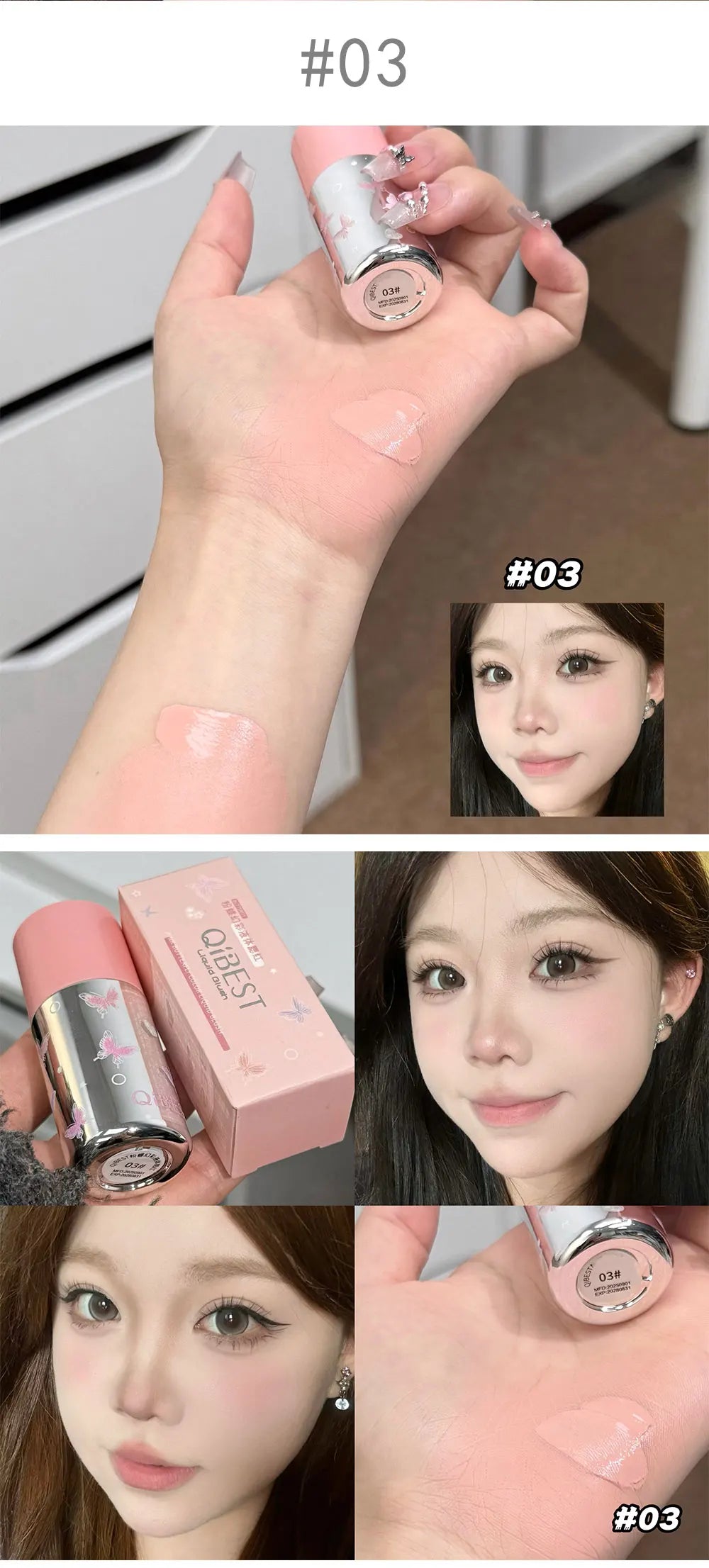 Velvet Matte Liquid Blush with Sponge Applicator - 18