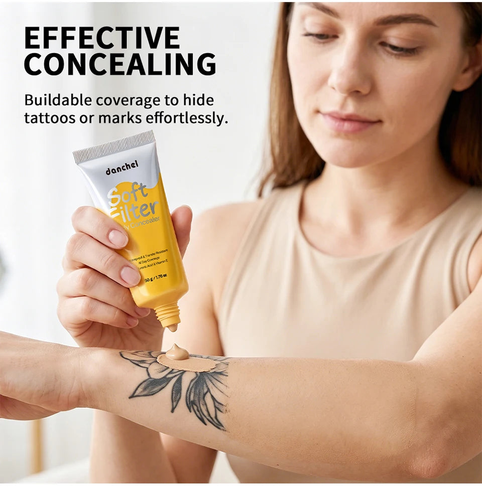Waterproof Full Coverage Body Concealer for Scars and Tattoos - 9