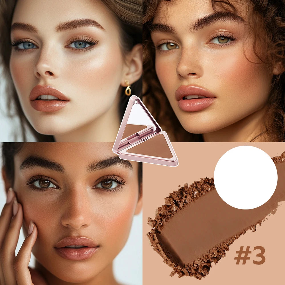 Matte Bronzer Powder for Face Contouring and Shading - 4