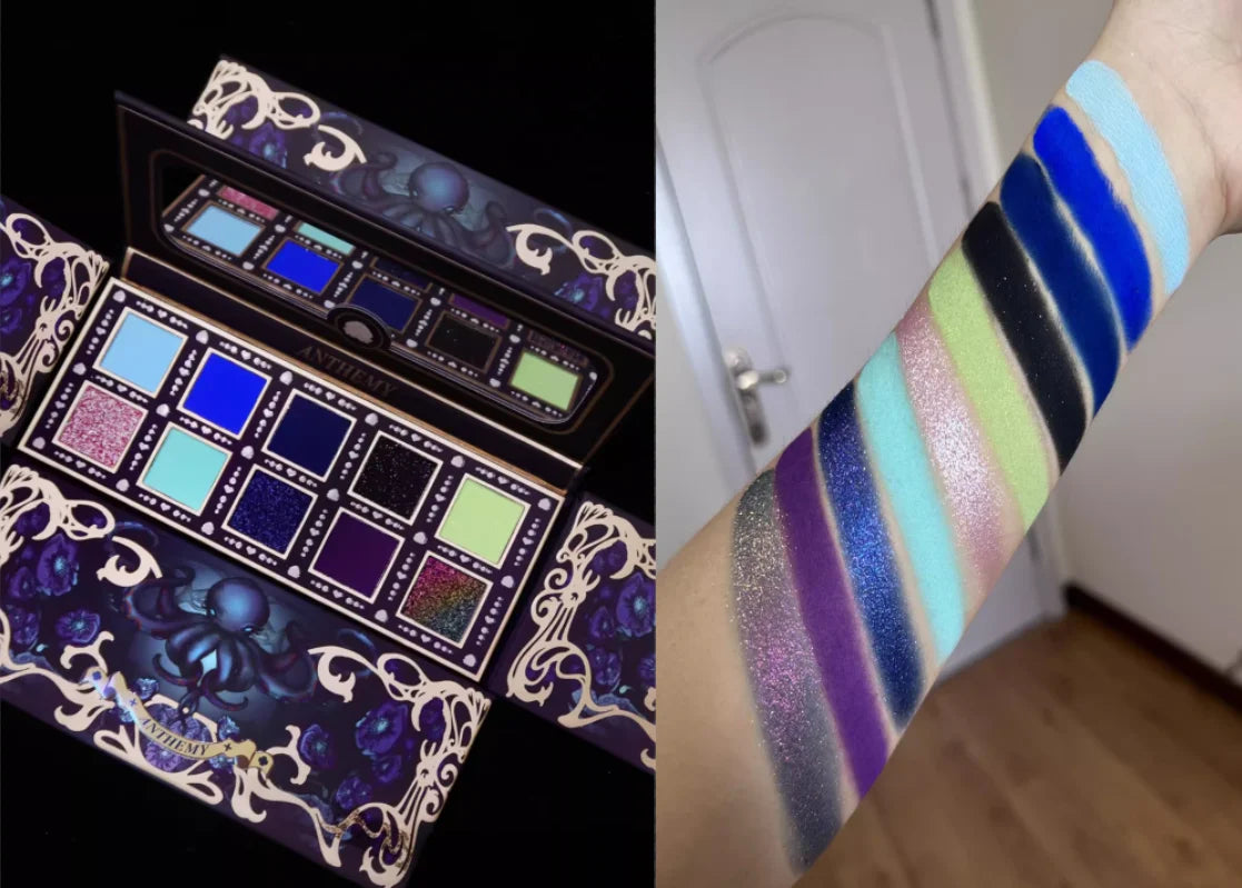 10-Color Waterproof Shimmer Eyeshadow Palette - 39
