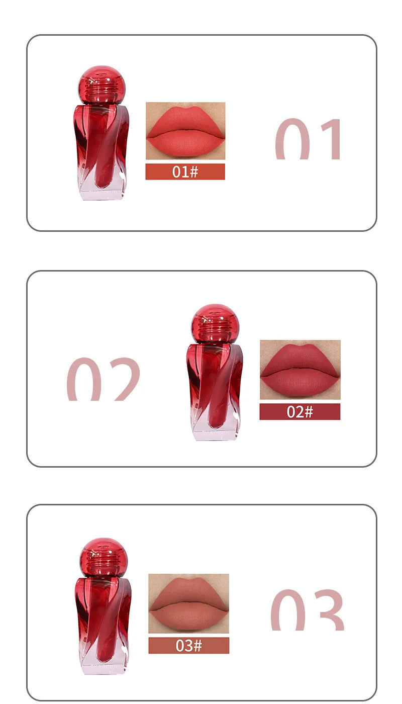 Velvet Matte Mousse Lip Glaze for Long-Lasting Hydration - 11