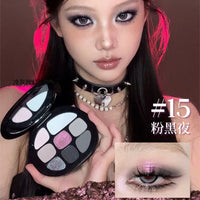 Smoky Amber 8-Color Eyeshadow Palette for Long-Lasting Glam