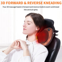 Electric Shiatsu Neck and Back Massage Pillow with Heat