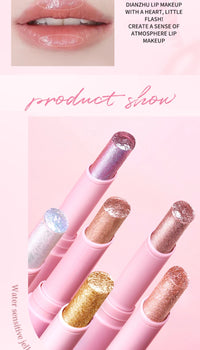 Water-Gloss Shimmer Eyeshadow Stick for Long-Lasting Makeup