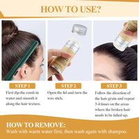 Smoothing Hair Wax Stick for Frizz and Flyaways