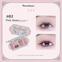 6-Color Swan Ballet Eyeshadow Palette