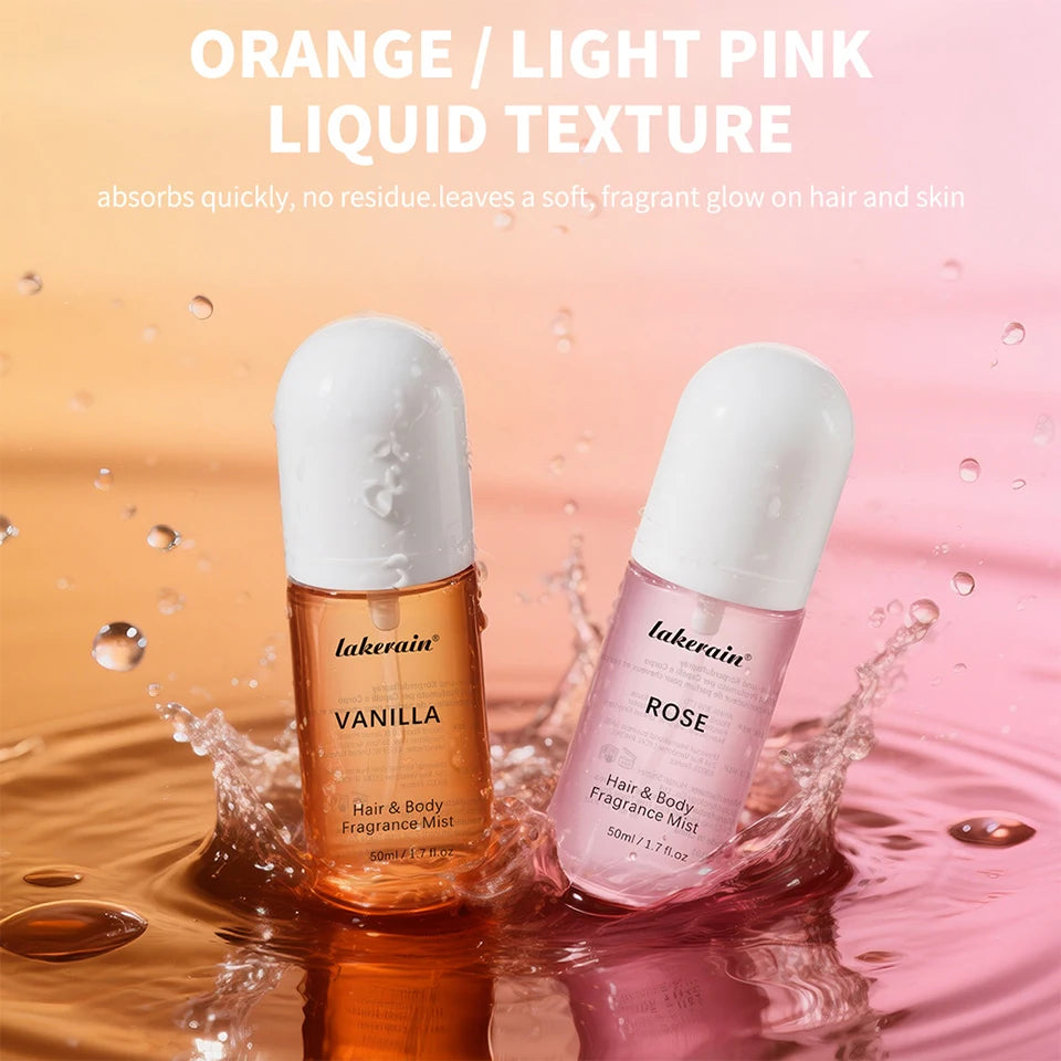 Long-Lasting Vanilla and Rose Hair and Body Fragrance Mist - 10