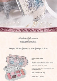 6-Color Swan Ballet Eyeshadow Palette
