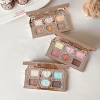 6-Color Eyeshadow Palette with Matte and Shimmer Finishes