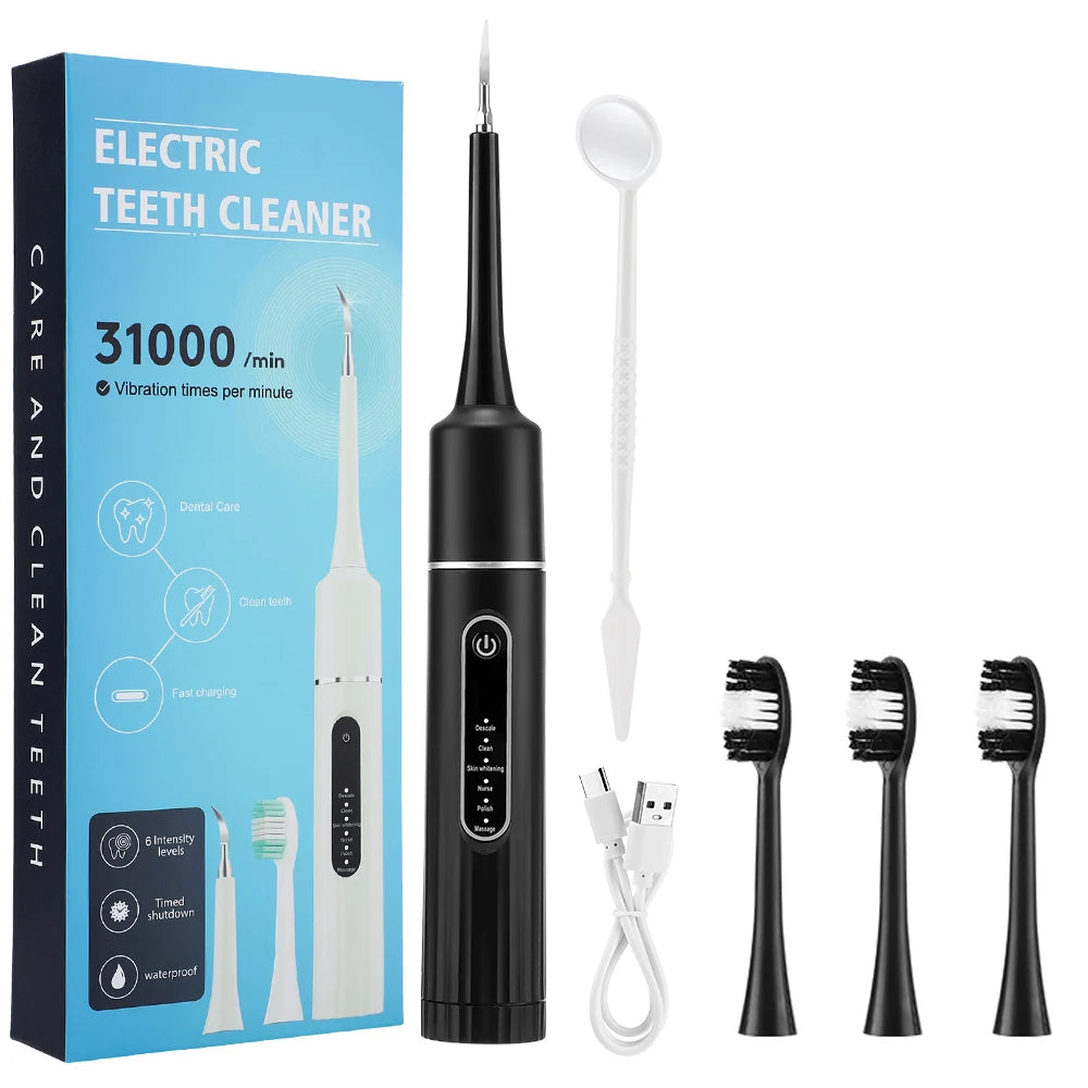 Electric Sonic Tooth Cleaner and Plaque Remover - 20