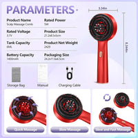 Electric Scalp Massager & Hair Growth Serum Applicator