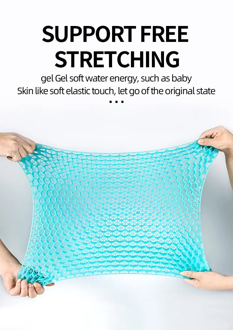 Breathable Honeycomb Gel Seat Cushion for Office and Car - 11