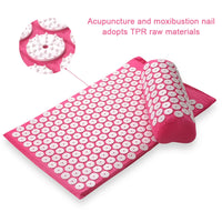 Acupressure Mat and Pillow Set for Muscle Pain Relief