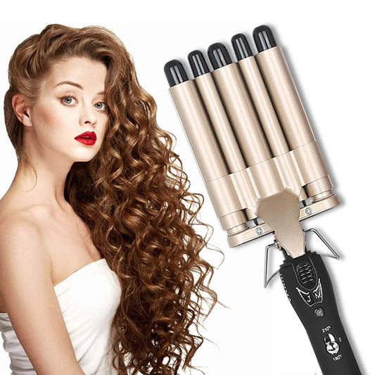 Triple Barrel Ceramic Hair Waver for Beachy Waves