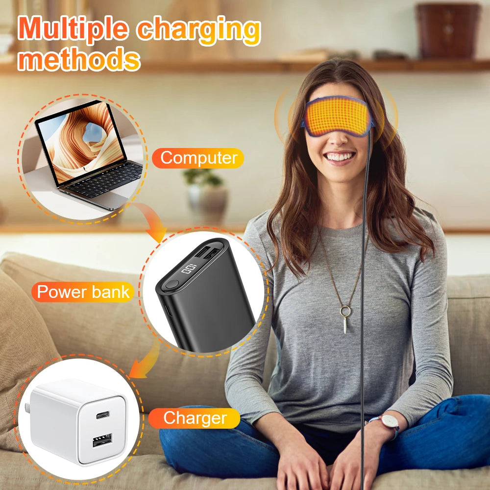 Heated Eye Mask for Fatigue and Dark Circles - 5