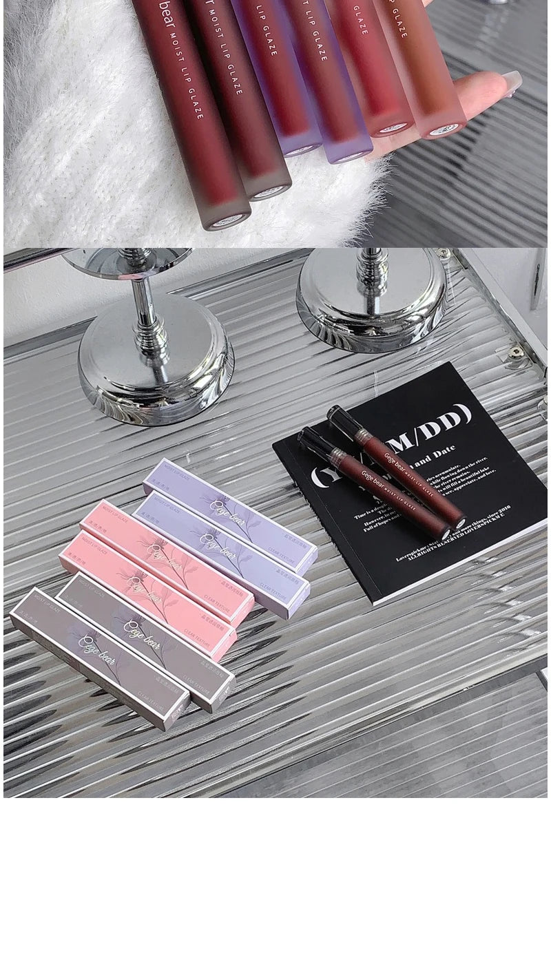 Mist Velvet Matte Lip Glaze for Hydrated Soft Lips - 15