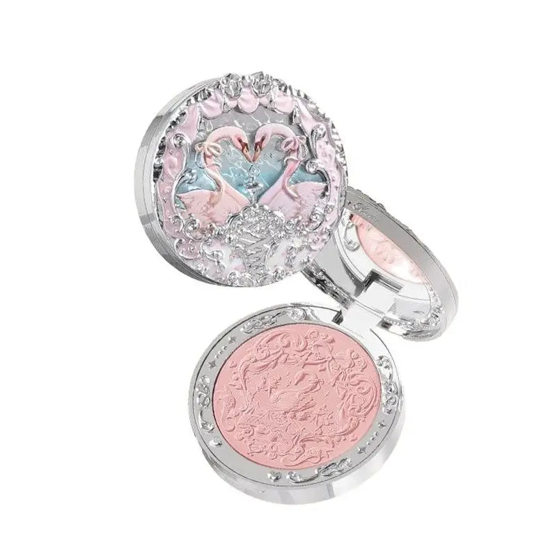 Embossed Matte Pressed Powder Blush for Natural Radiant Glow - 1