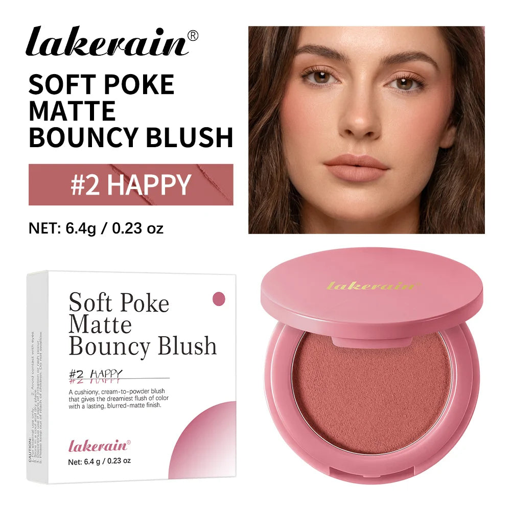 Matte Bouncy Cream-to-Powder Blush for Natural Glow - 21