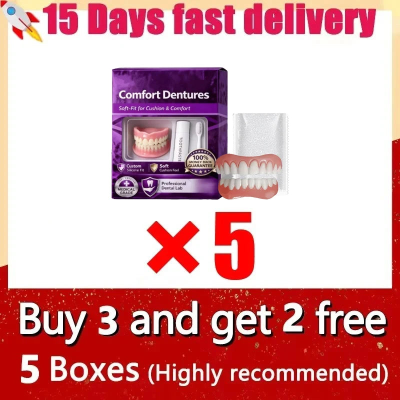 Comfort Fit Silicone Dentures for Instant Smile - 13