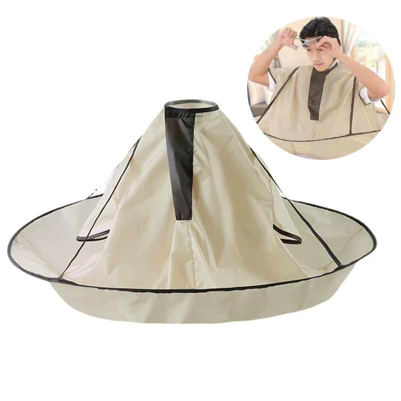 Waterproof Foldable Umbrella Hair Cutting Cape - 7