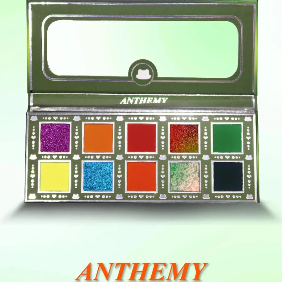 10-Color Waterproof Shimmer Eyeshadow Palette - 3
