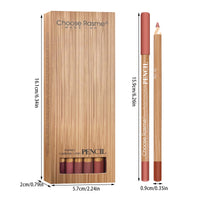 12-Color Waterproof Matte Lip Liner Pencil Set