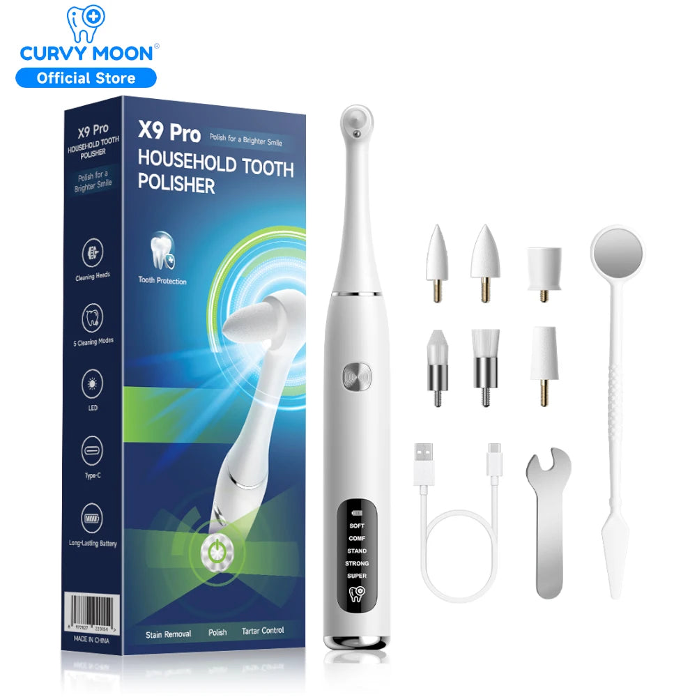 Electric Ultrasonic Teeth Whitening and Tartar Remover Kit