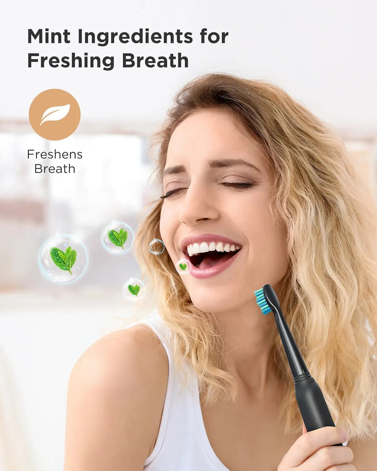 Rechargeable Sonic Electric Toothbrush with 4 Replacement Heads - 6