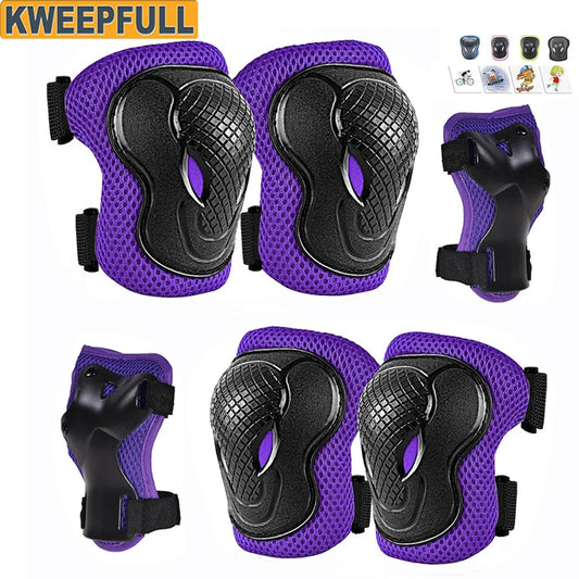 6-Piece Kids Protective Gear Set for Skating and Cycling