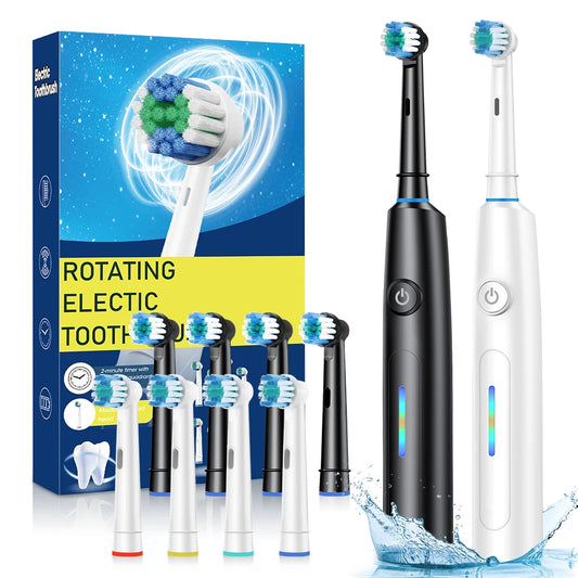 5-Mode Rechargeable Rotating Electric Toothbrush for Adults