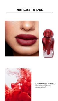 Velvet Matte Mousse Lip Glaze for Long-Lasting Hydration