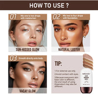 Liquid Bronzing Drops for Radiant Sun-Kissed Glow