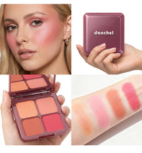 4-Color Soft-Focus Blurring Blush Palette
