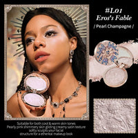 Embossed Shimmering Highlighter Face Powder