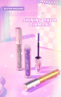 Waterproof Glitter Diamond Mascara for Long Lasting Sparkle
