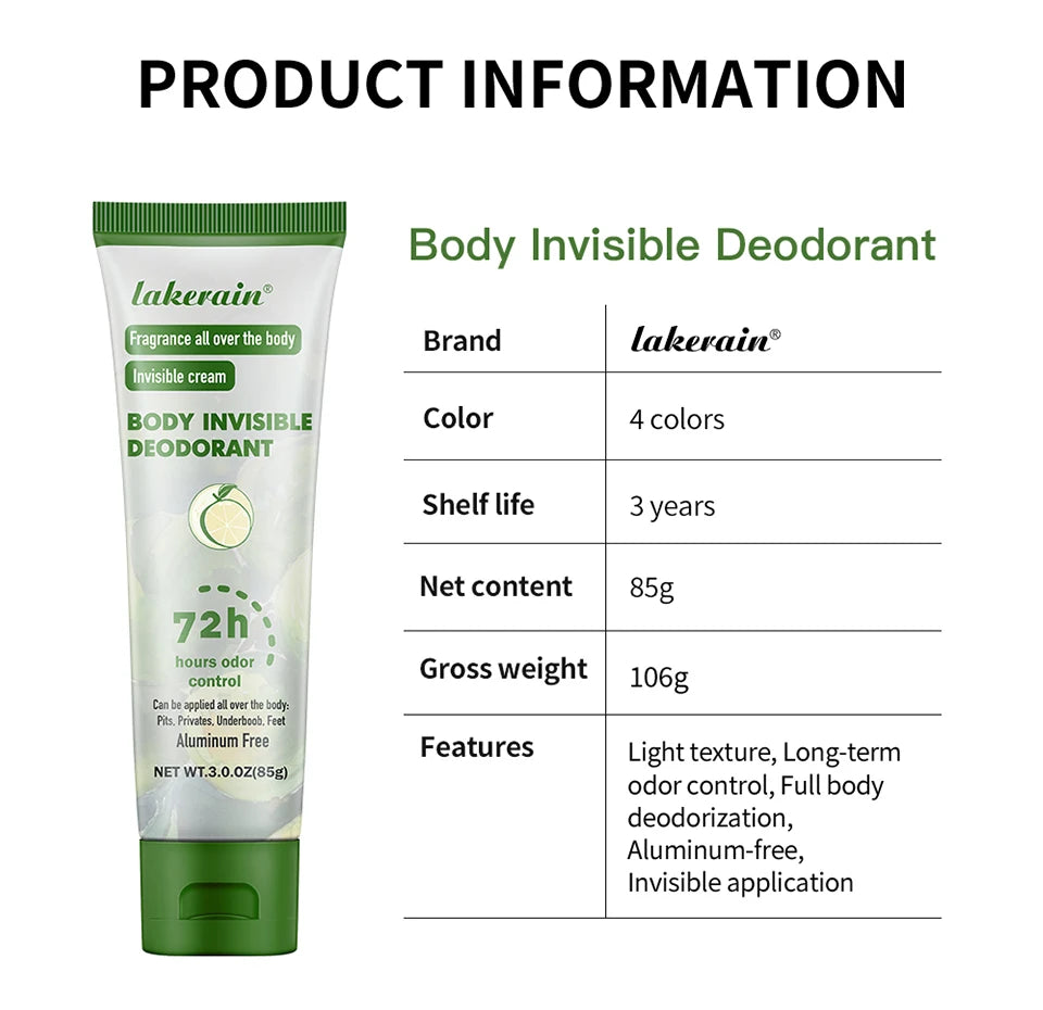 All-Day Invisible Full Body Deodorant Cream - 13