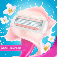 Smooth Glide Women’s Shaving Razor with Moisturizing Gel Bars