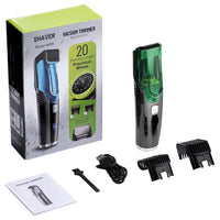 Cordless Vacuum Beard Trimmer with Precision Length Control
