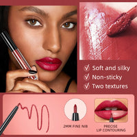 3-Piece Waterproof Matte Lipstick and Lip Liner Set
