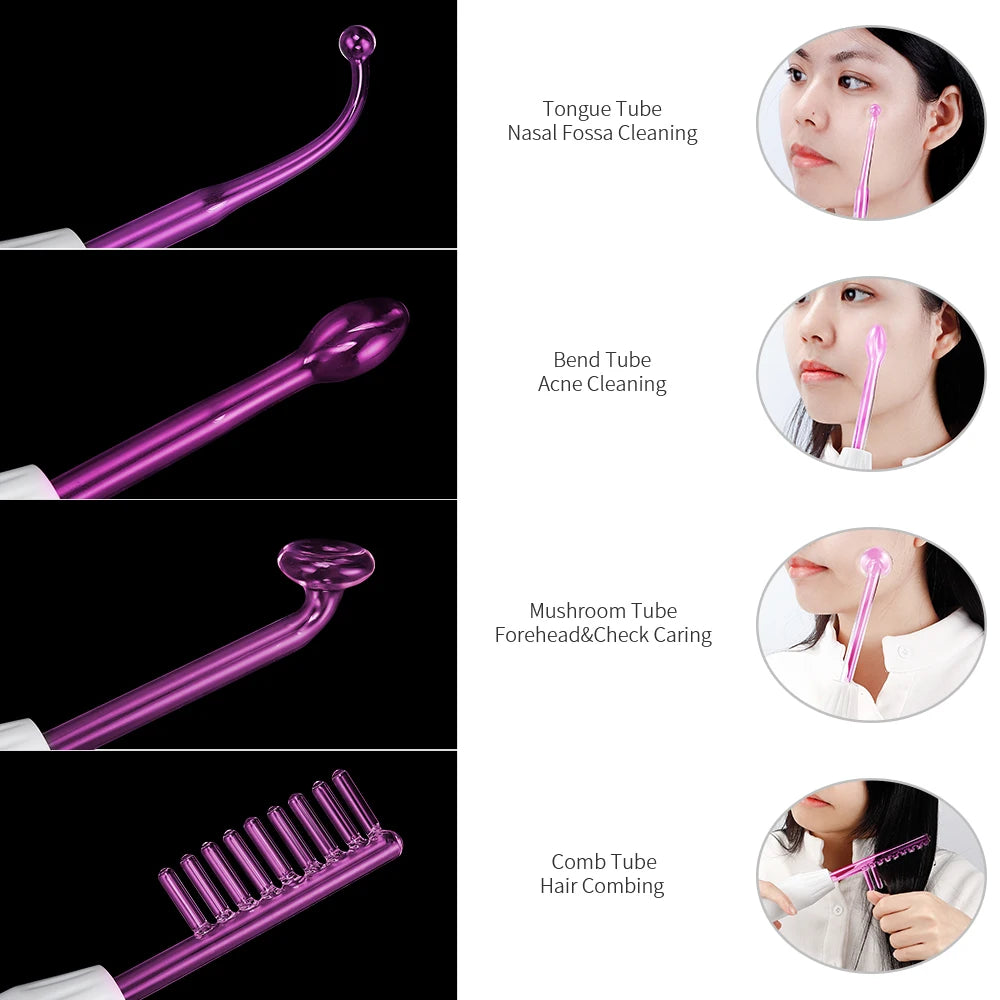 4-in-1 High-Frequency Facial Wand for Acne and Anti-Aging - 4