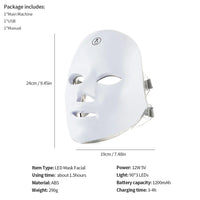 Rechargeable LED Photon Therapy Face and Neck Mask
