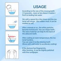 Moldable Temporary Tooth Repair Kit for Gaps and Broken Teeth