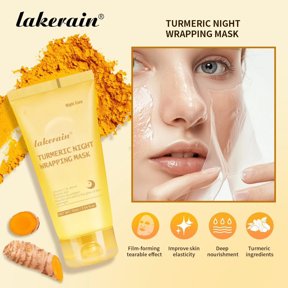 Overnight Collagen & Turmeric Peel-Off Facial Mask - 4