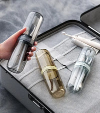 Portable Toothbrush and Toothpaste Travel Case