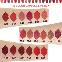 18-Piece Matte Capsule Lipstick Set