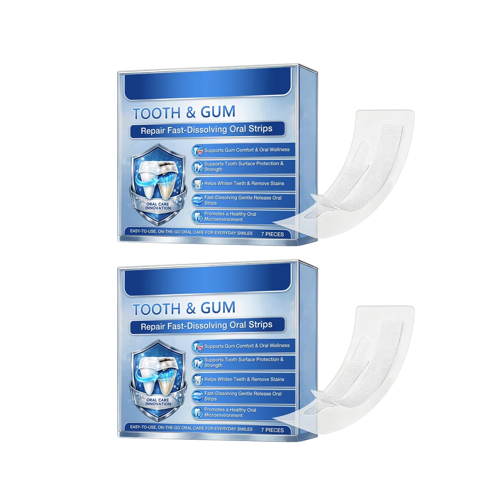 Fast-Dissolving Teeth Whitening and Gum Repair Strips - 17