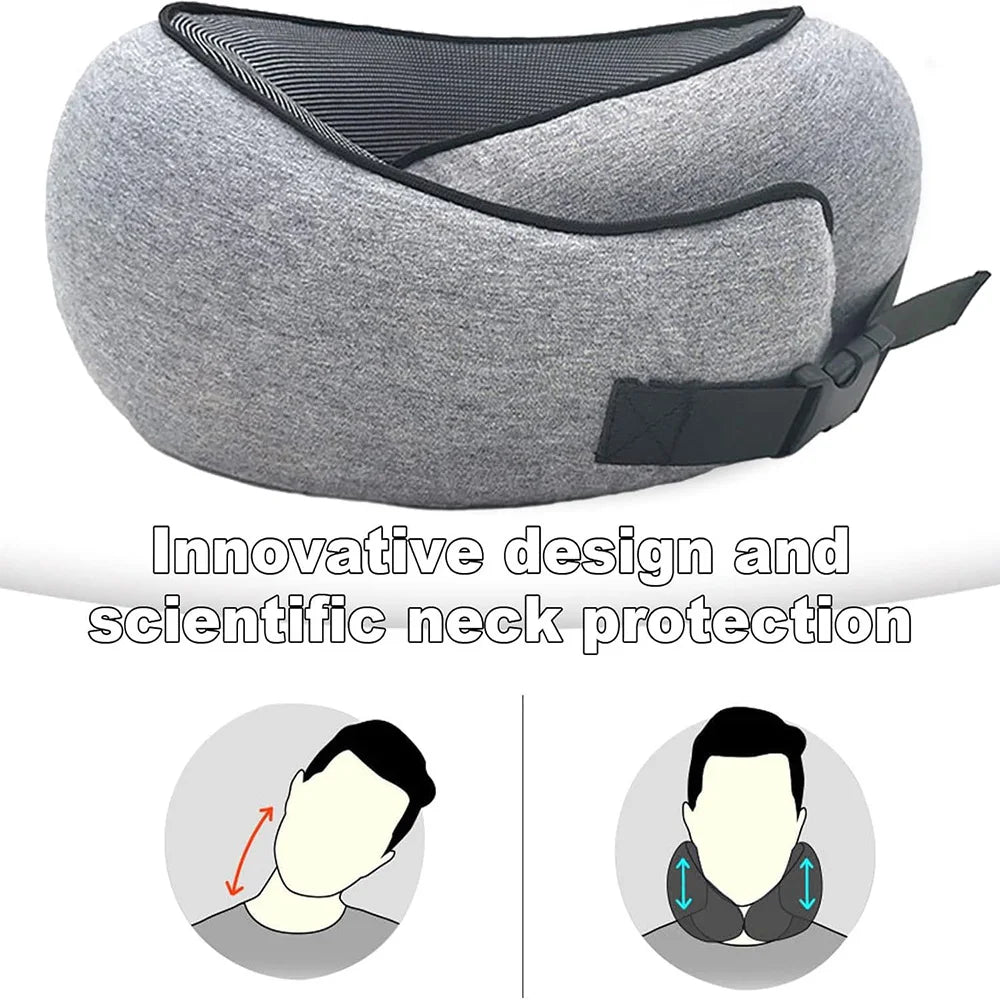 Ergonomic Memory Foam Travel Neck Pillow - 7