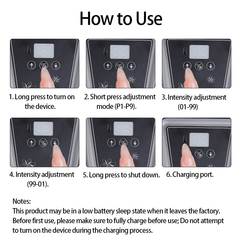 24-Head Deep Tissue Percussion Muscle Massage Gun - 9